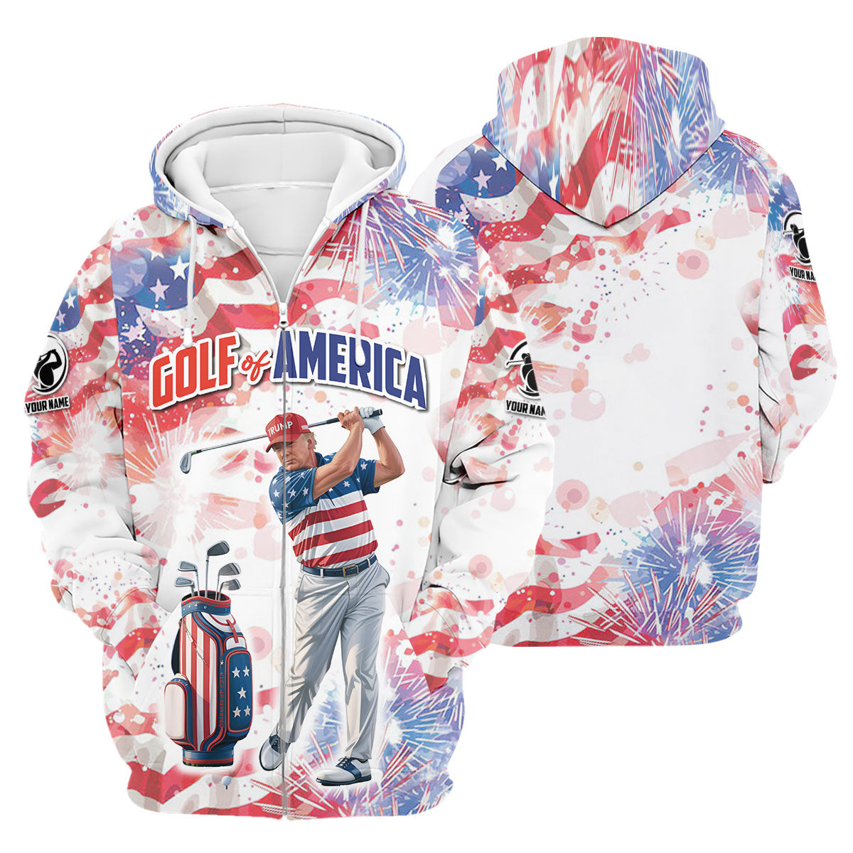 Golf Of America Men Golf Polo, Mens Patriotic Golf Shirts, Patriotic Golf Polo Shirts, Golf Shirt For Men