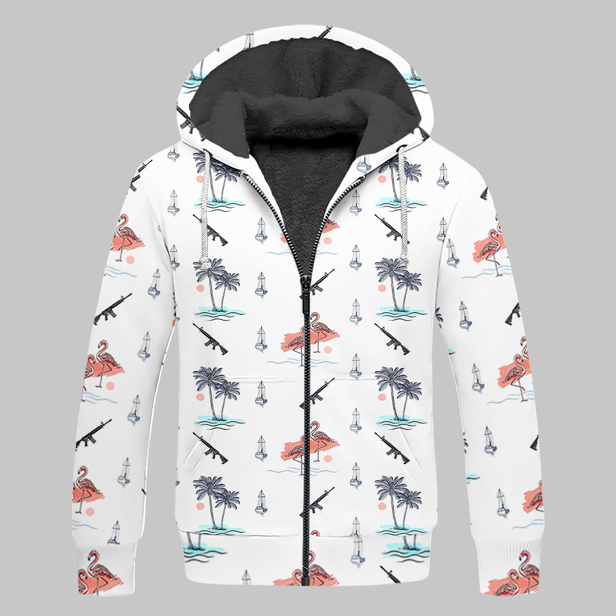 Flamingo Golf Polo Shirt, Mens Golf Gift, Funny Golf Shirt, Tropical Shirt