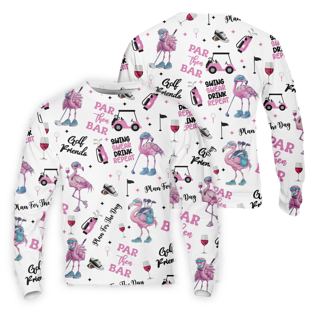 Par Then Bar Flamingo Funny Men Polo Shirt,  US Patriotic Pride Men's Golf Polo Shirt, Patriotic Golf Shirt, USA Golf Shirt