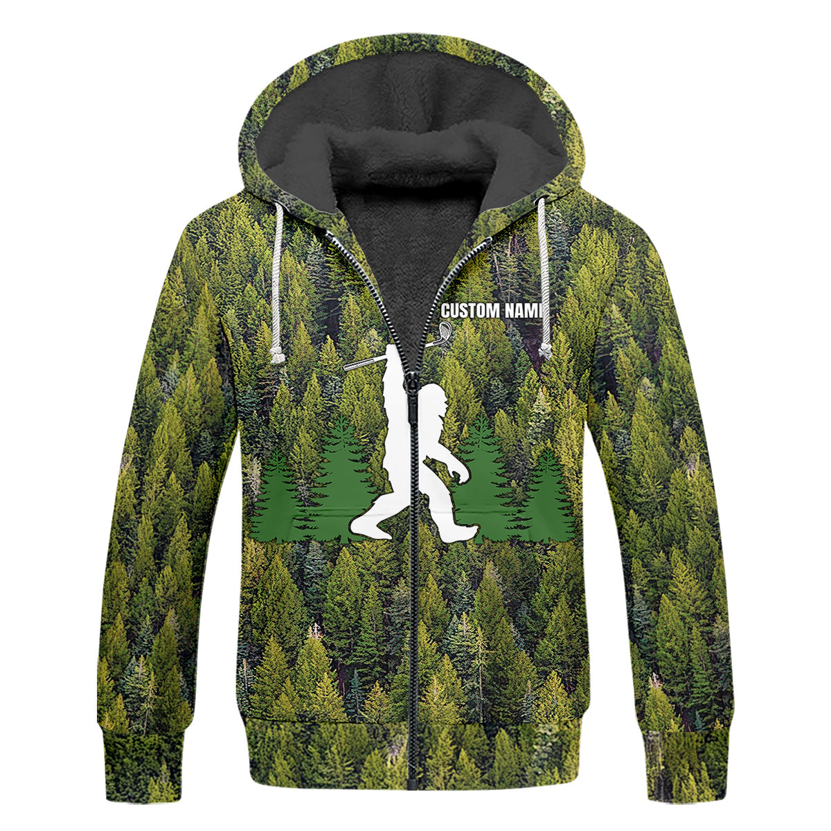 Not All Who Wander Are Lost Custom Men's Golf Polo Shirt, Bigfoot Golf Shirt, Dad Golf Gift