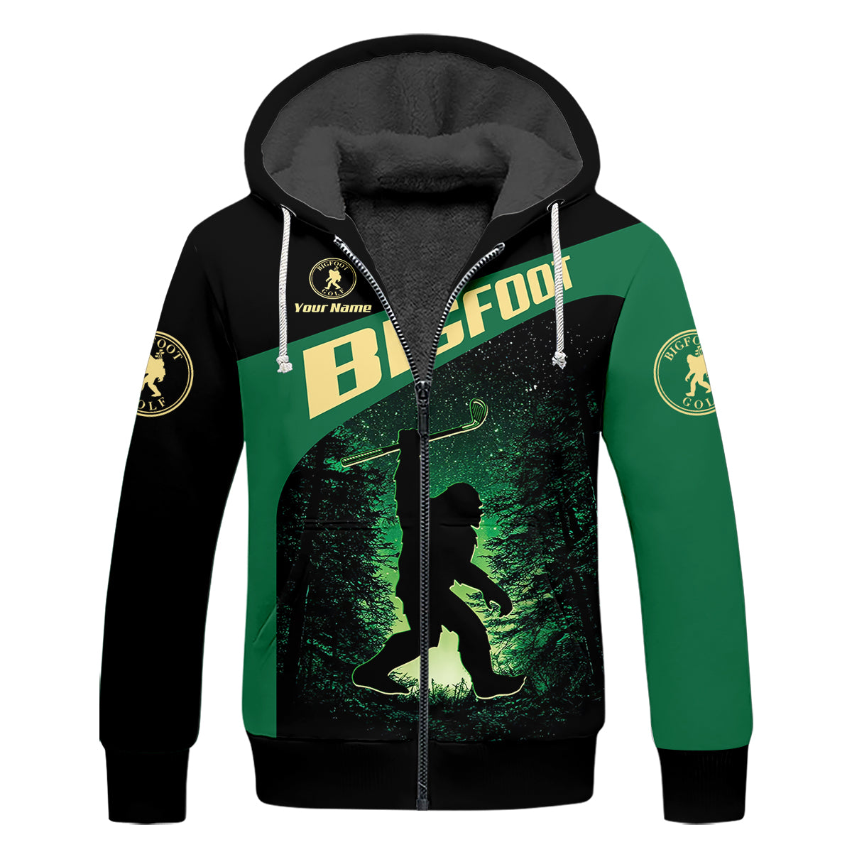 Bigfoot Custom Mens Golf Polo Shirt,  Golf Gifts For Dad