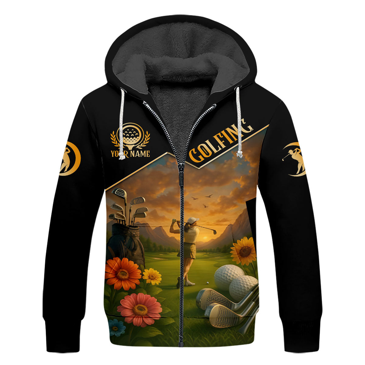 Just A Girl Who Loves Goft Custom Womens Golf Polo Shirt, Ladies Golf Shirts, Womens Golf Clothes