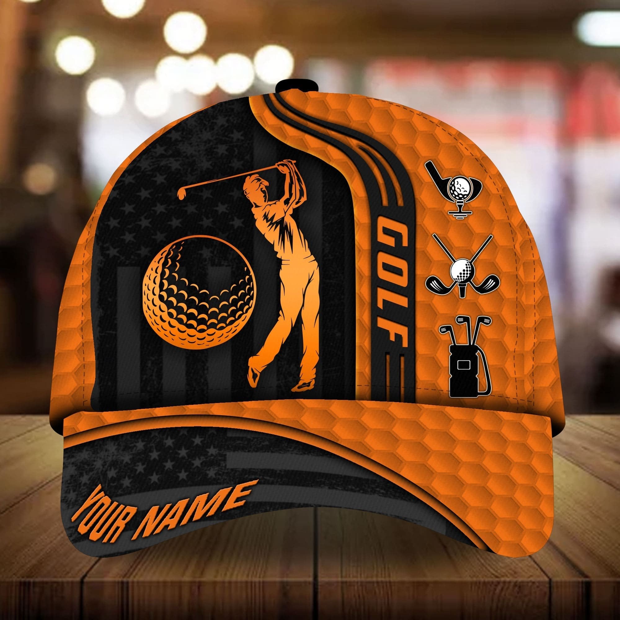 Customize Golf Cap, Personalized 3D Printed Hat, Perfect Present For Golfers