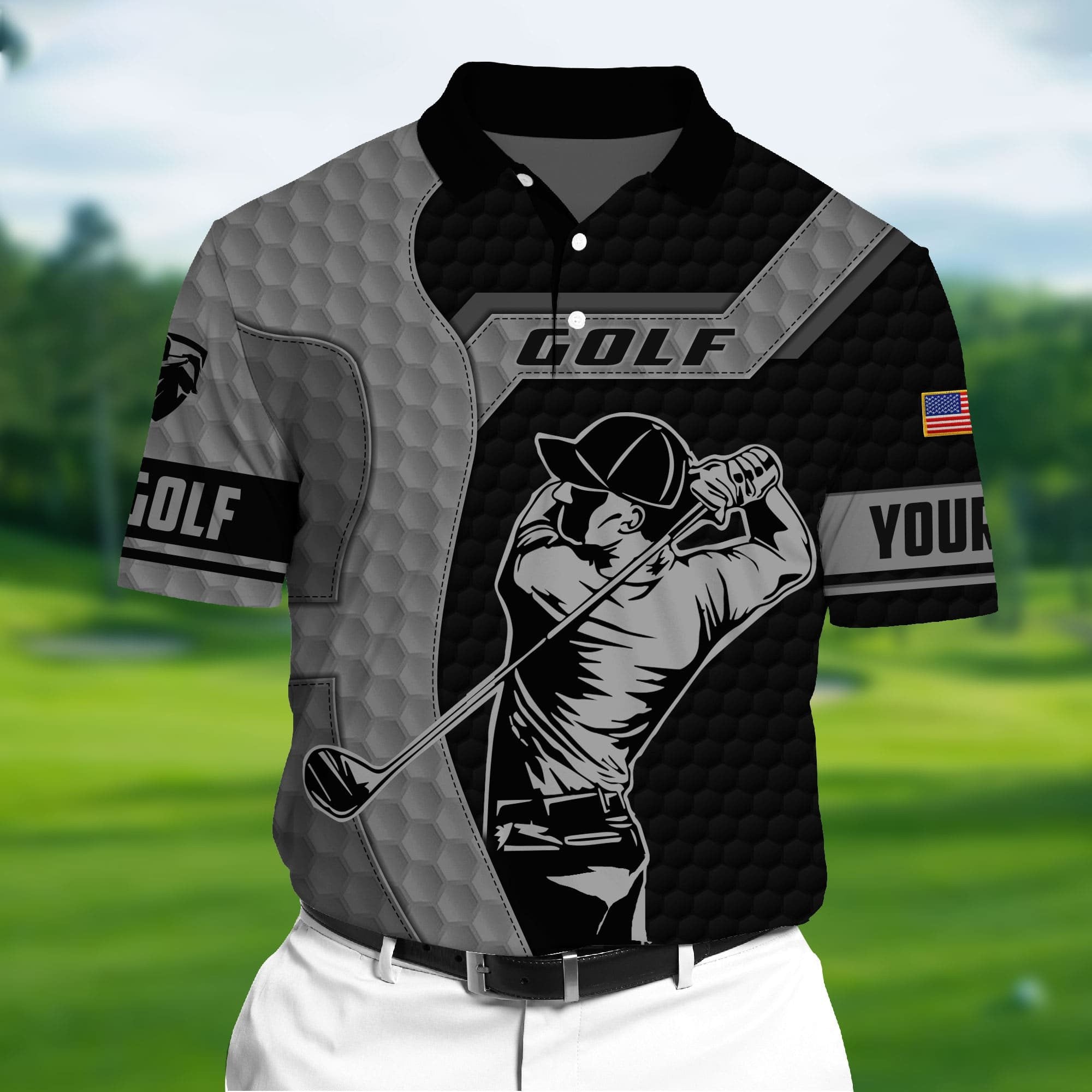 Custom Polo Golf Shirt, Golf Polos For Men, Gifts For Golf Lover