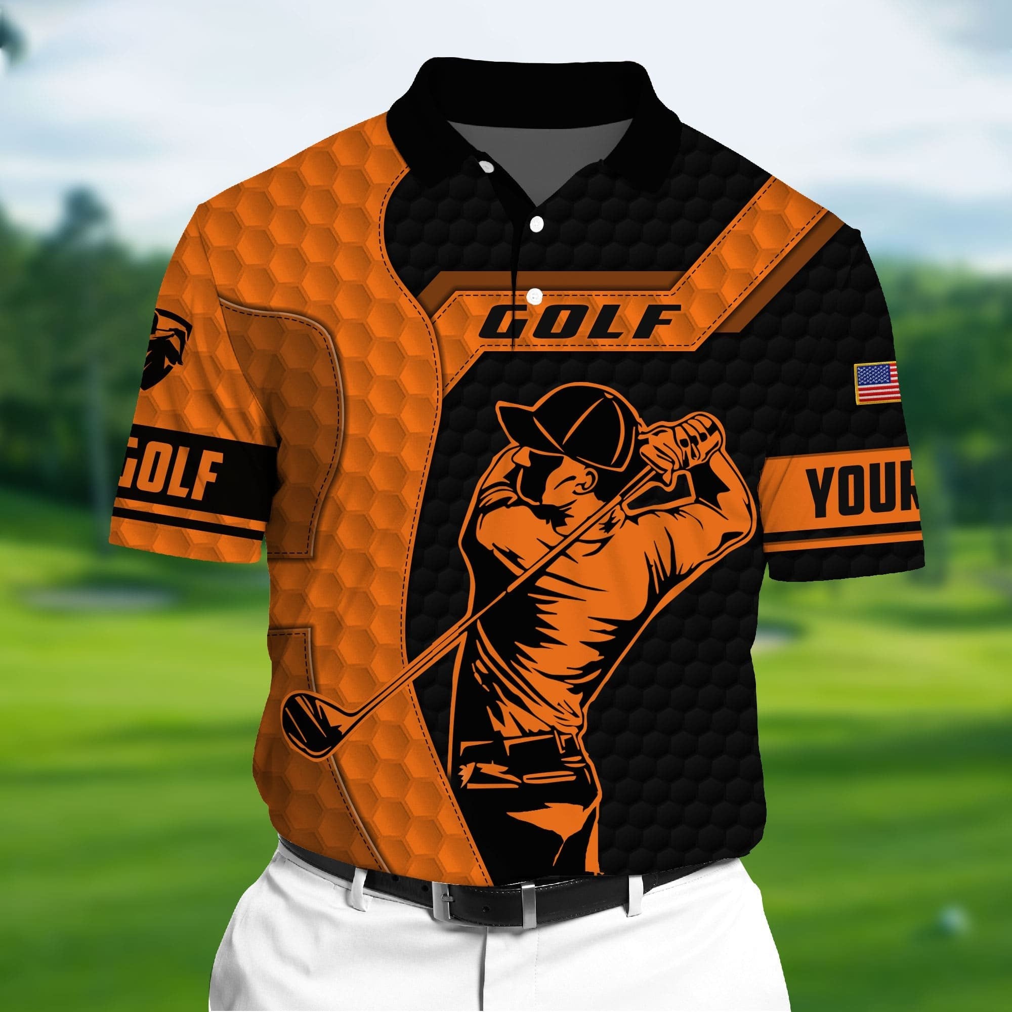 Custom Polo Golf Shirt, Golf Polos For Men, Gifts For Golf Lover