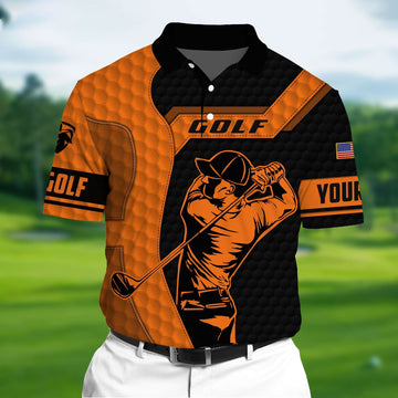Custom Polo Golf Shirt, Golf Polos For Men, Gifts For Golf Lover