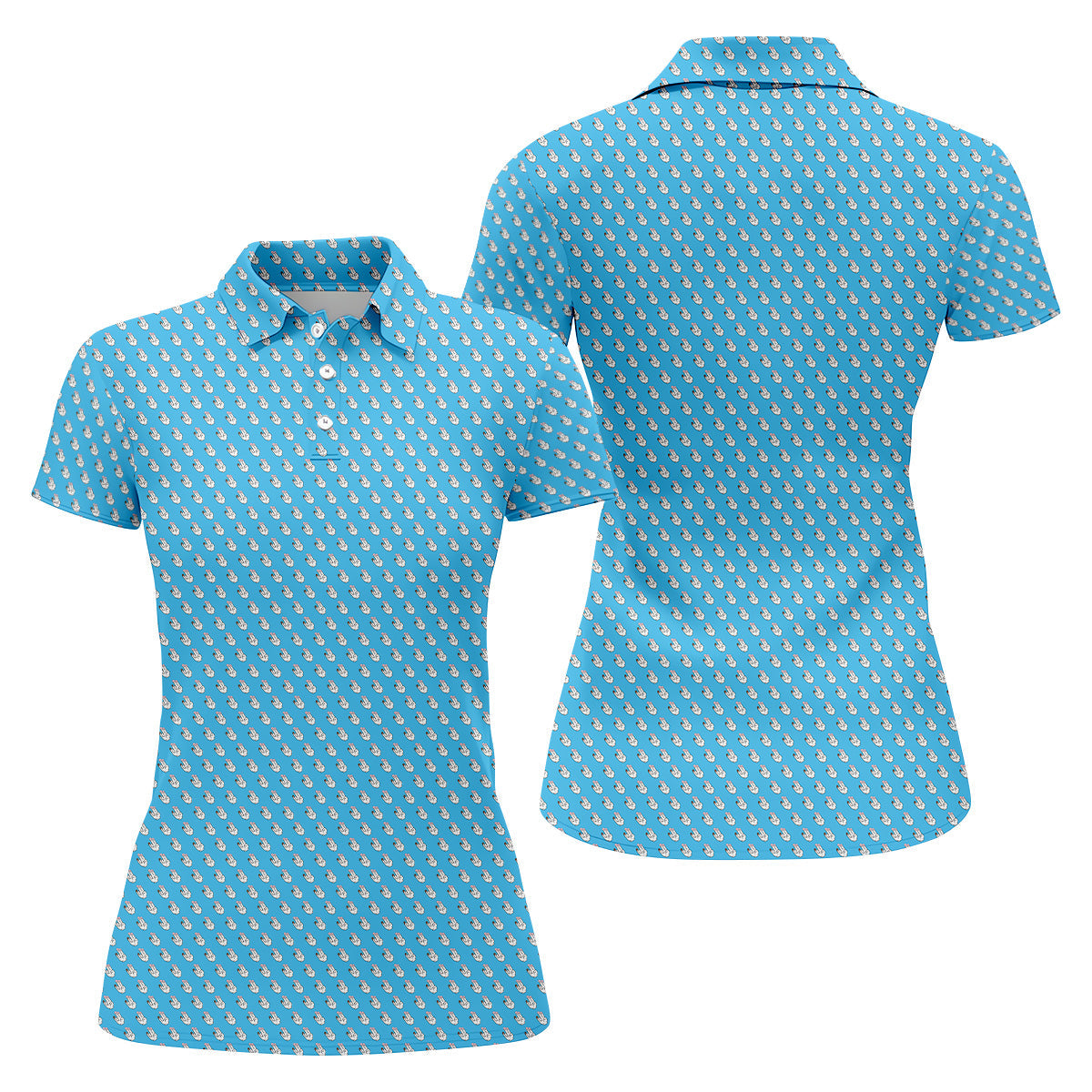 Funny Hands Golf Polo Shirt, Fun Womens Golf Shirts, Ladies Golf Shirt, Golf Gift For Her