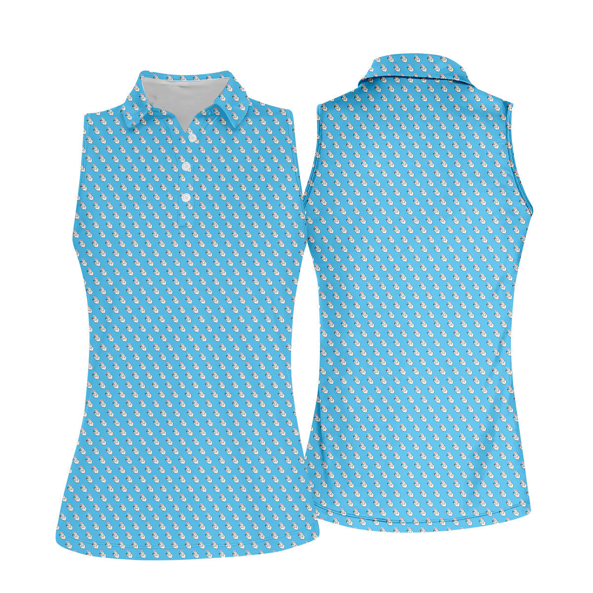 Funny Hands Golf Polo Shirt, Fun Womens Golf Shirts, Ladies Golf Shirt, Golf Gift For Her