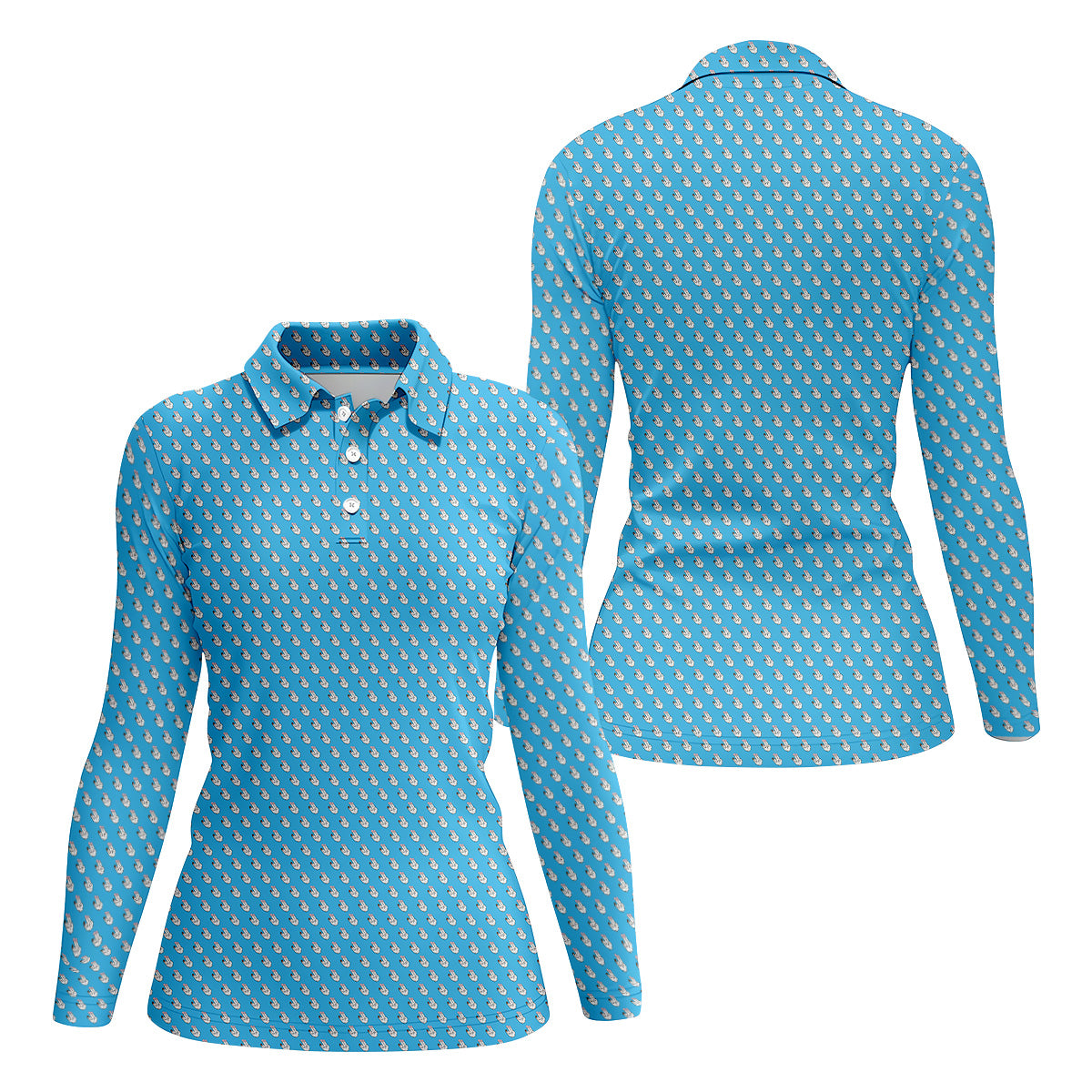 Funny Hands Golf Polo Shirt, Fun Womens Golf Shirts, Ladies Golf Shirt, Golf Gift For Her