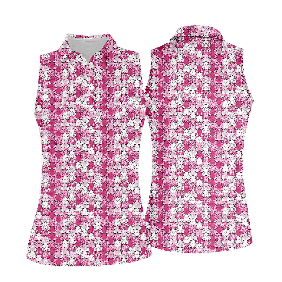 Funny Boobs Womens Golf Shirt, Breast Cancer Awareness Shirt, Pink Golf Shirt, Ladies Golf Shirt