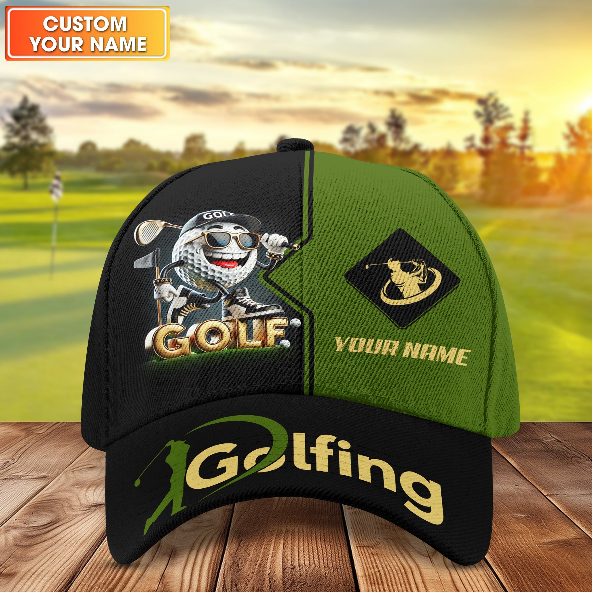 Golf Swing Personalized Golf Cap, Funny Golf Cap, Gift For Dad, Golf Gift For Men
