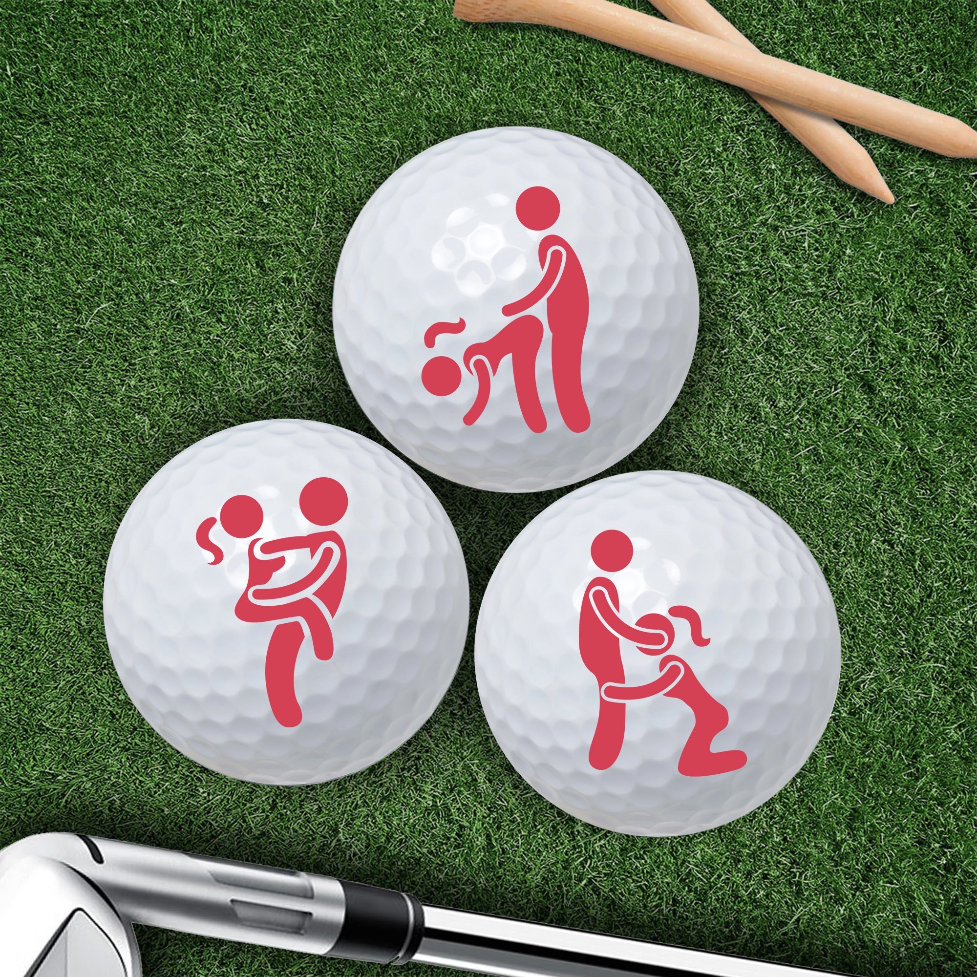Hole in One Night Funny Golf Ball, Fun Position Golf Ball, Golf Decor, Mens Golf Gift