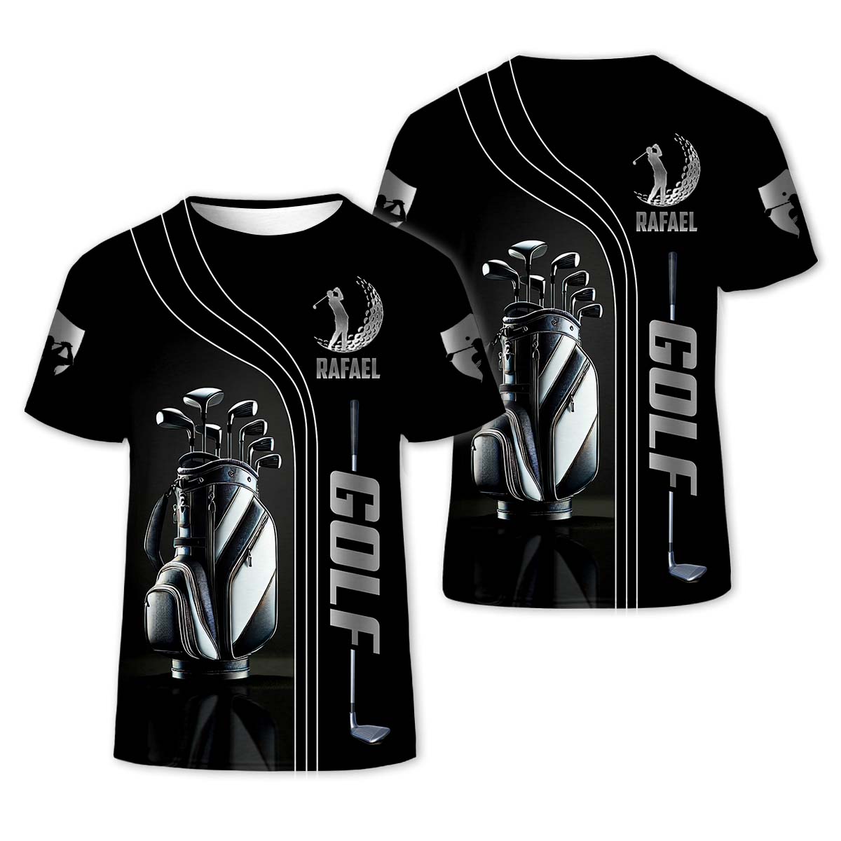 Custom Name Men's Golf Polo Shirt, Funny Golf Shirt, Gifts For Golfer