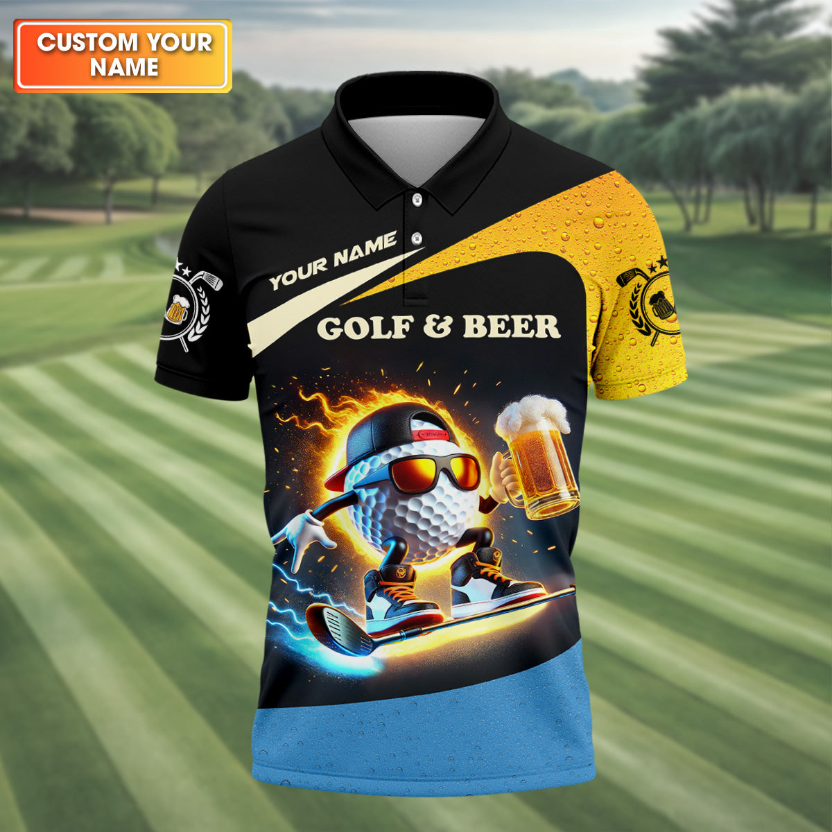 My Drinking Team Has A Golfing Problem Funny Golf Polo Shirt, Gift For Golfers, Team Golf Shirts