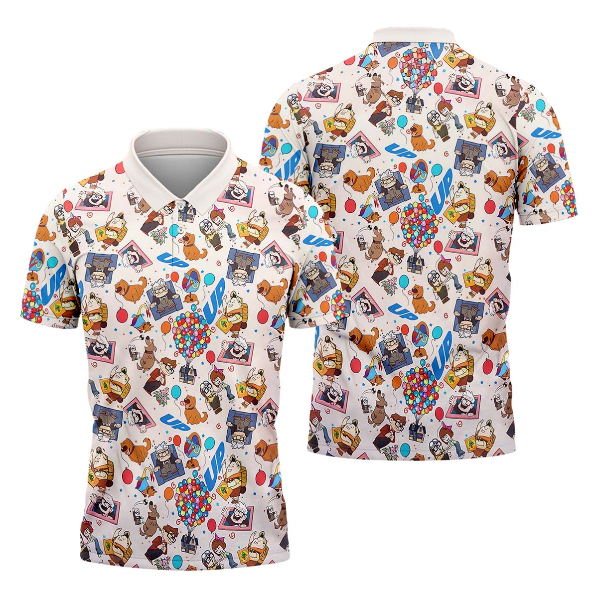 Up Movie Men's Golf Polo Shirt, Golfing Apparel, Mens Golf Gift