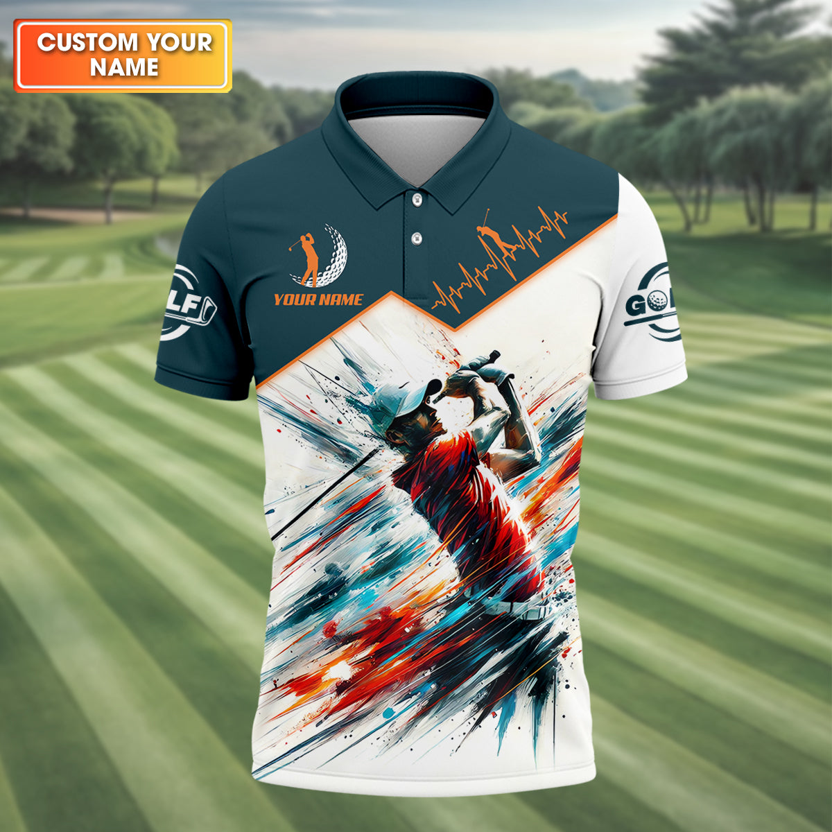 Custom Men's Golf Polo Shirt, Funny Golf Shirt, Gift For Golf Lovers
