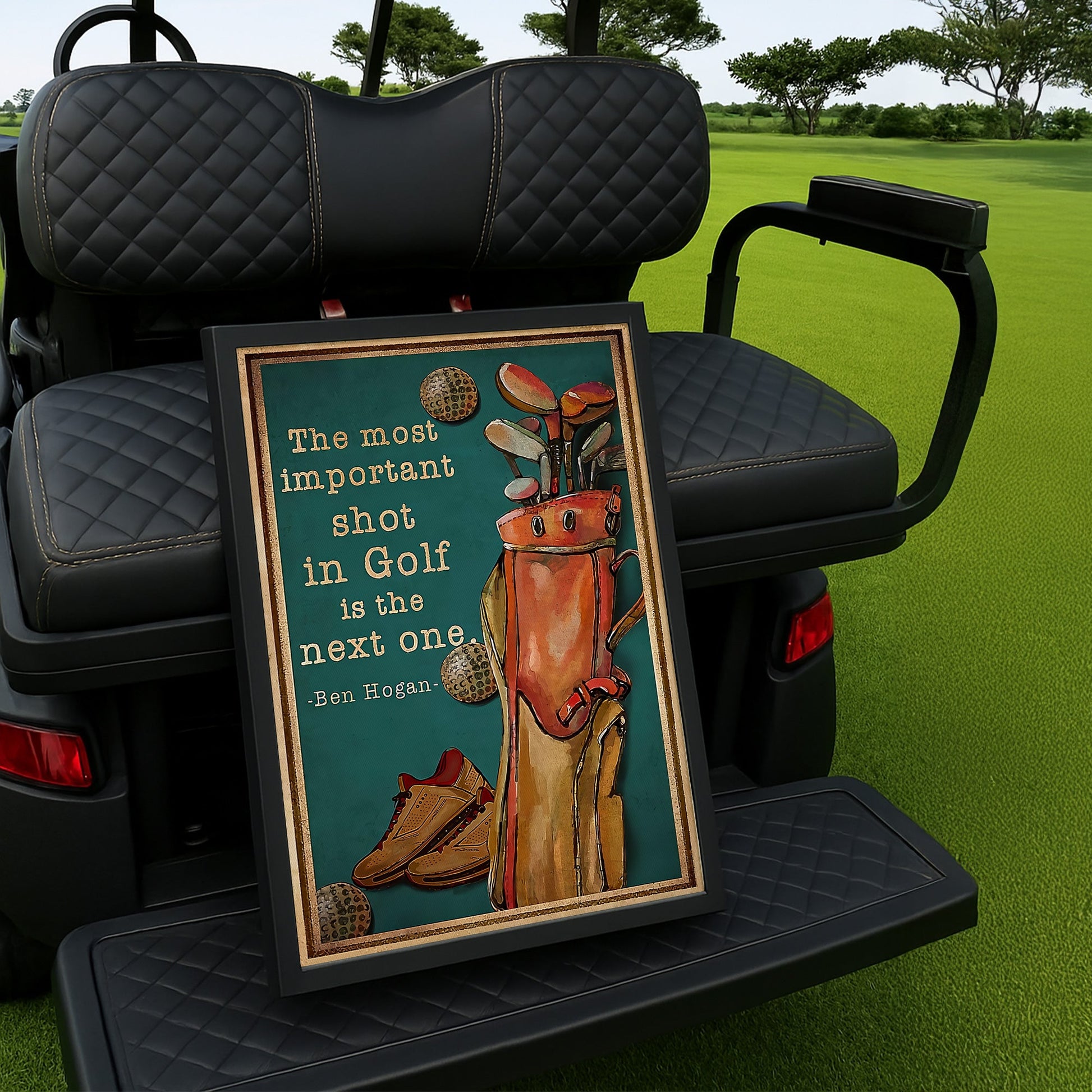 The Most Important Shot In Golf Is The Next One Canvas Wall Art, Golf Decor, Gift For Golf Lovers