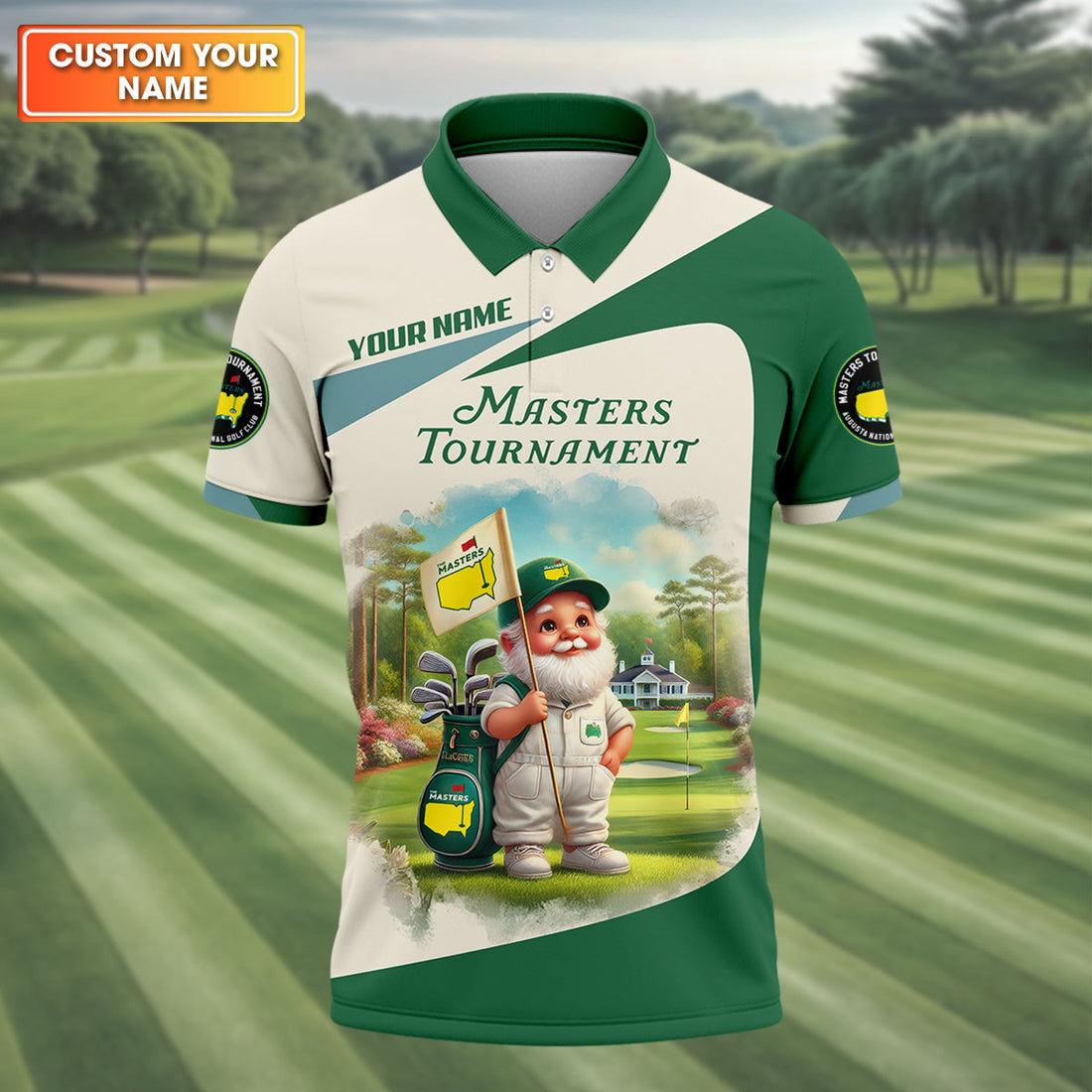 Masters Tournament Augusta Golf Custom Men's Golf Polo Shirt, Funny Gift For Golfer