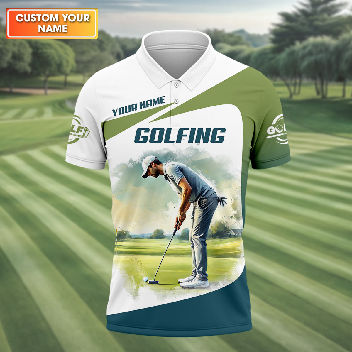 Custom I Like Big Putts And I Can Not Lie Funny Golf Polo Shirt, Gift For Golfers, Mens Golf Gift