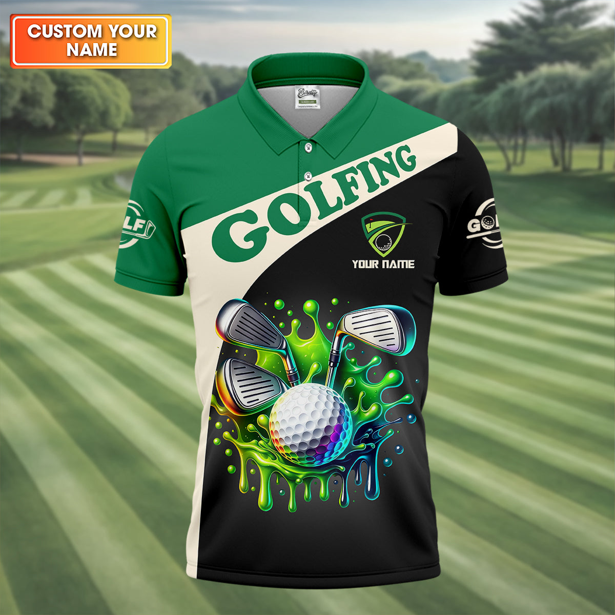 I Was One Under Today Custom Funny Golf Polo Shirt, Dad Golf Gifts