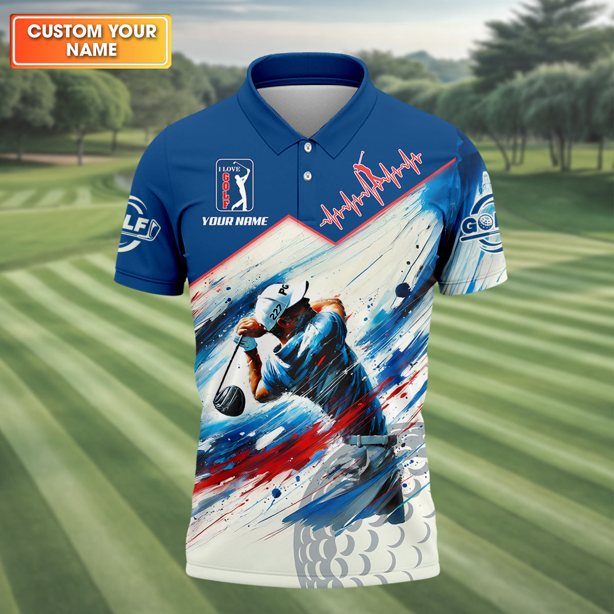 It Takes A Lot Of Balls To Golf The Way I Do Custom Men's Golf Polo Shirt, Mens Golf Gift, Mens Golf Shirt