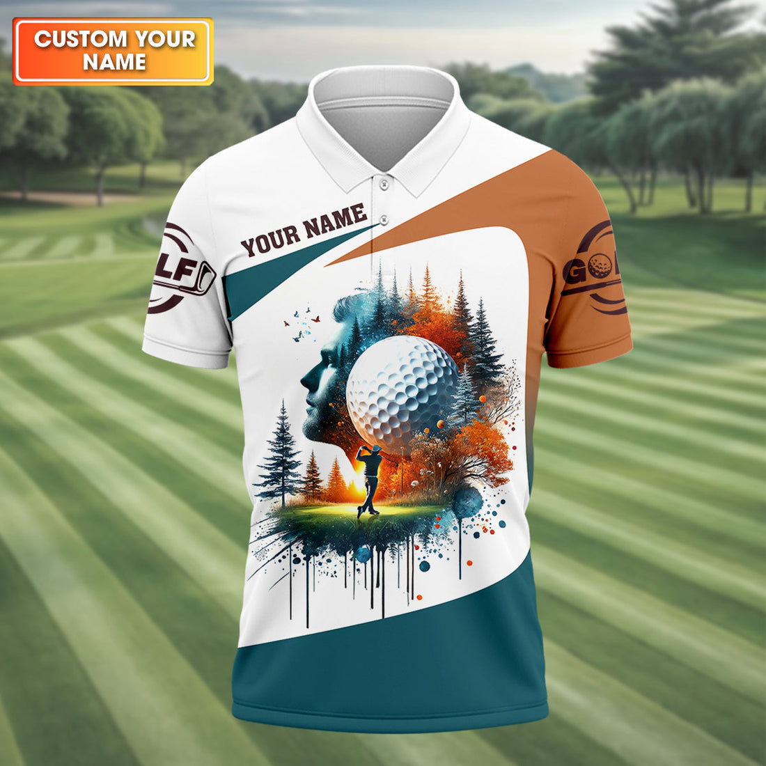 Fairway And Dreams Golf Polo Shirt, Golfing Apparel, Mens Golf Gift, Funny Golf Shirt