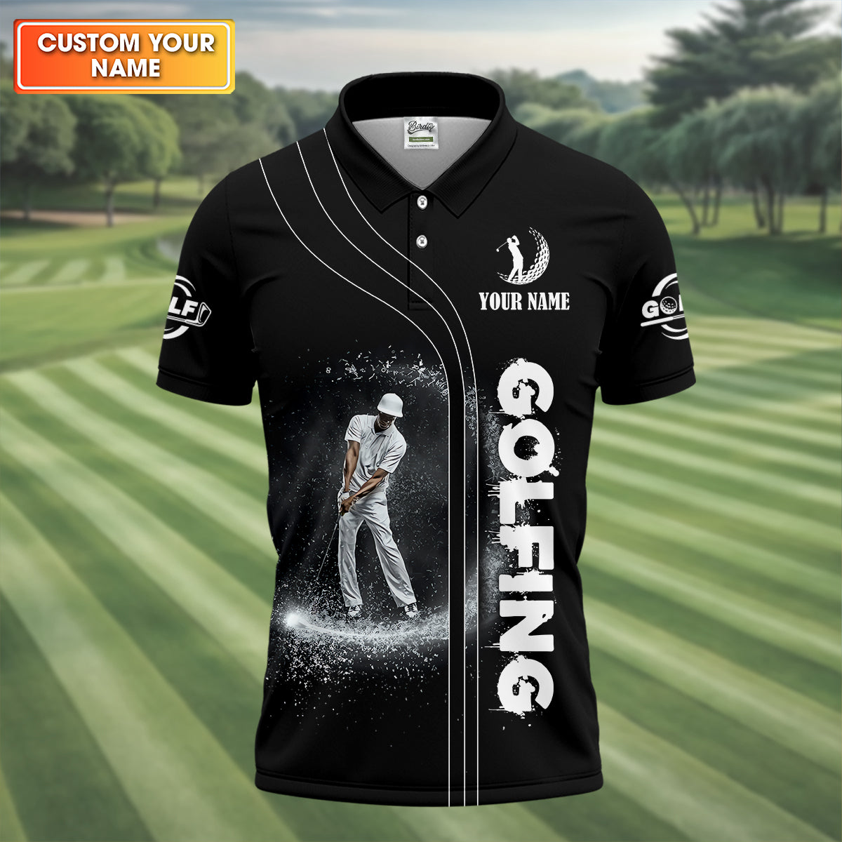 Back Nines Matter Custom Funny Golf Polo Shirt, Dad Golf Gifts