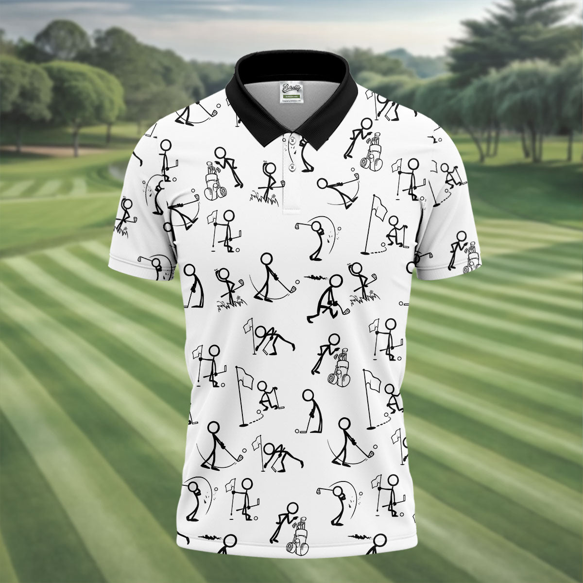 Personalized Mens Fun Golf Polos, Mens Funny Golf Shirts, Golf Gift Ideas For Him, Matching Golf Shirts