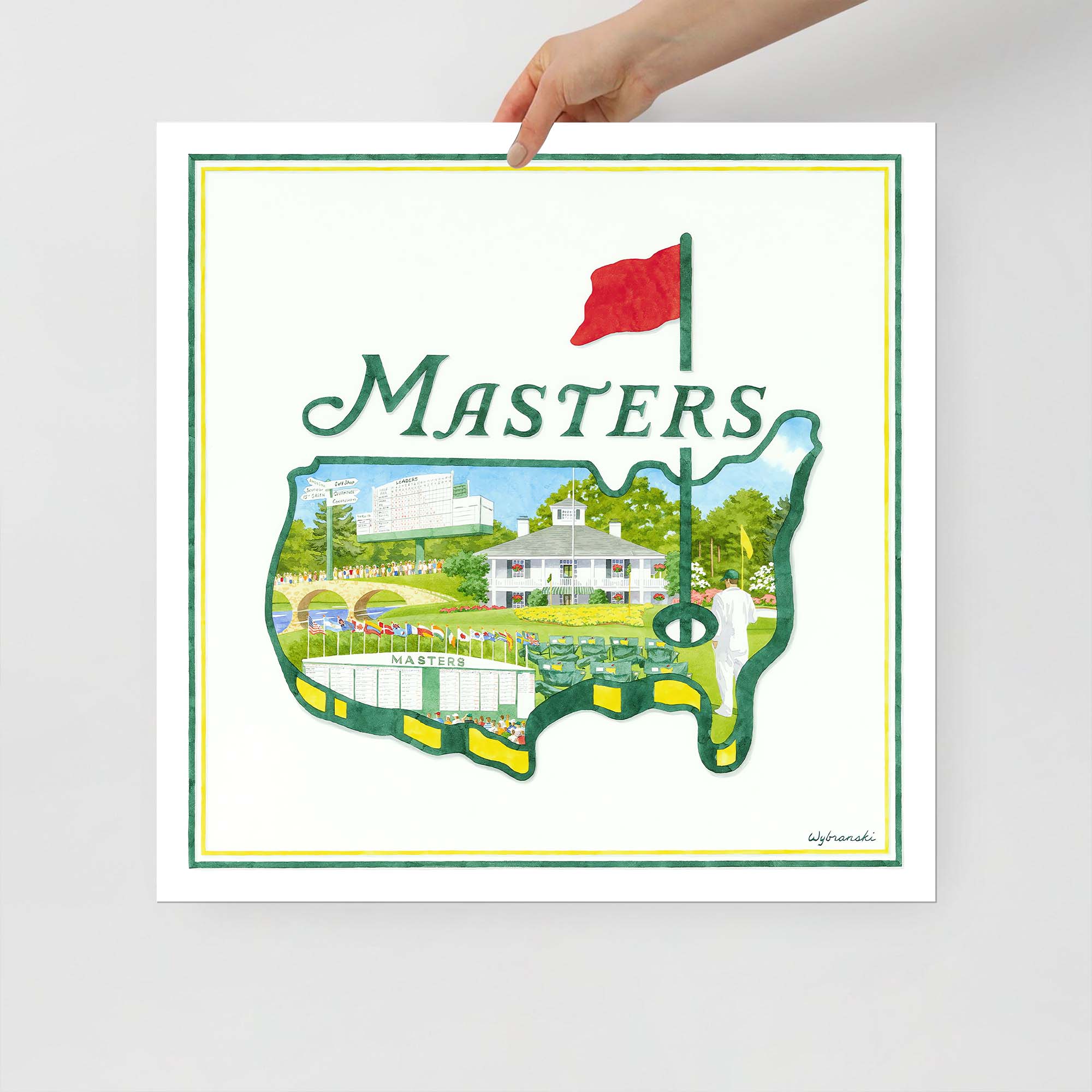 2025 The Masters Experience Canvas, Augusta Golf Master, Golf Decor, Gifts For Golf Lovers