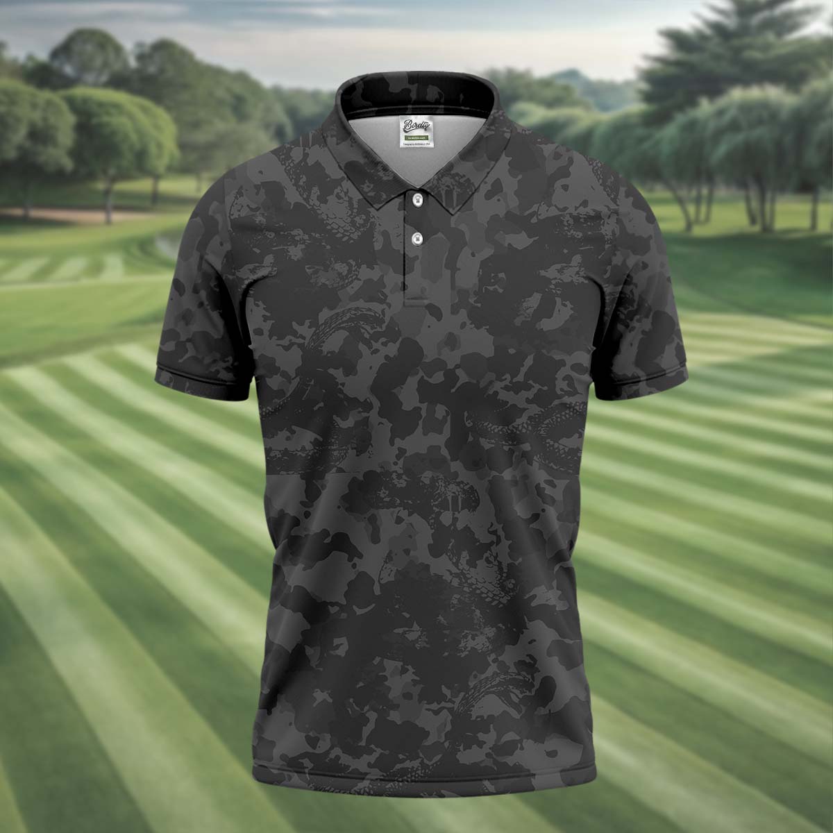Camouflage Golf Polo, Golfing Apparel, Men Golf Gift, Camouflage Golf Shirt