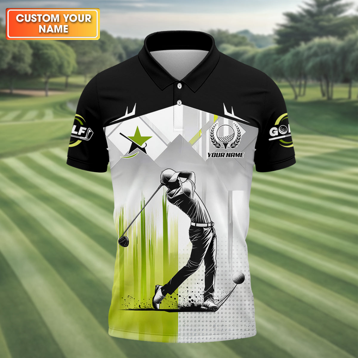 Pro Swing Men's Golf Polo Shirt, Golfers Gift, Mens Golf Gift