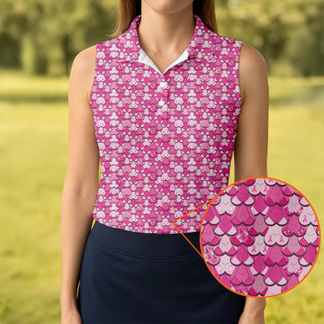 Funny Titties Breast Cancer Polo Shirt, Funny Boobs Golf Shirt, Breast Cancer Golf Shirt, Funny Women Golf Shirt