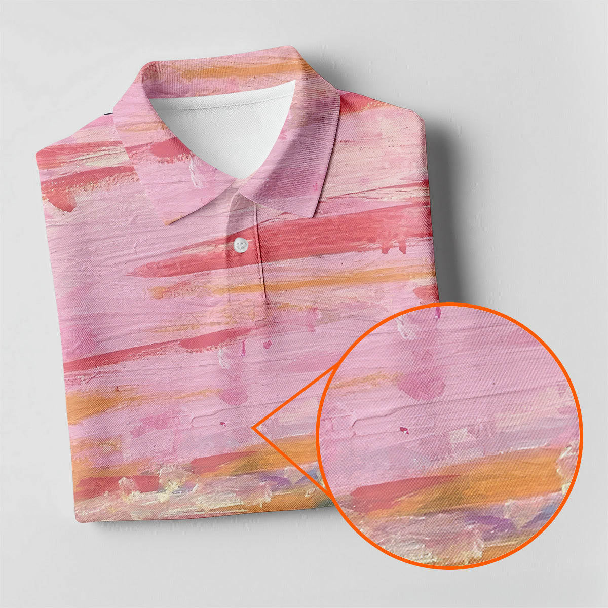 Ombre Colorful Breast Cancer Golf Shirt, Matching Golf Shirt, Ladies Golf Tops, Pink Ladies Shirt