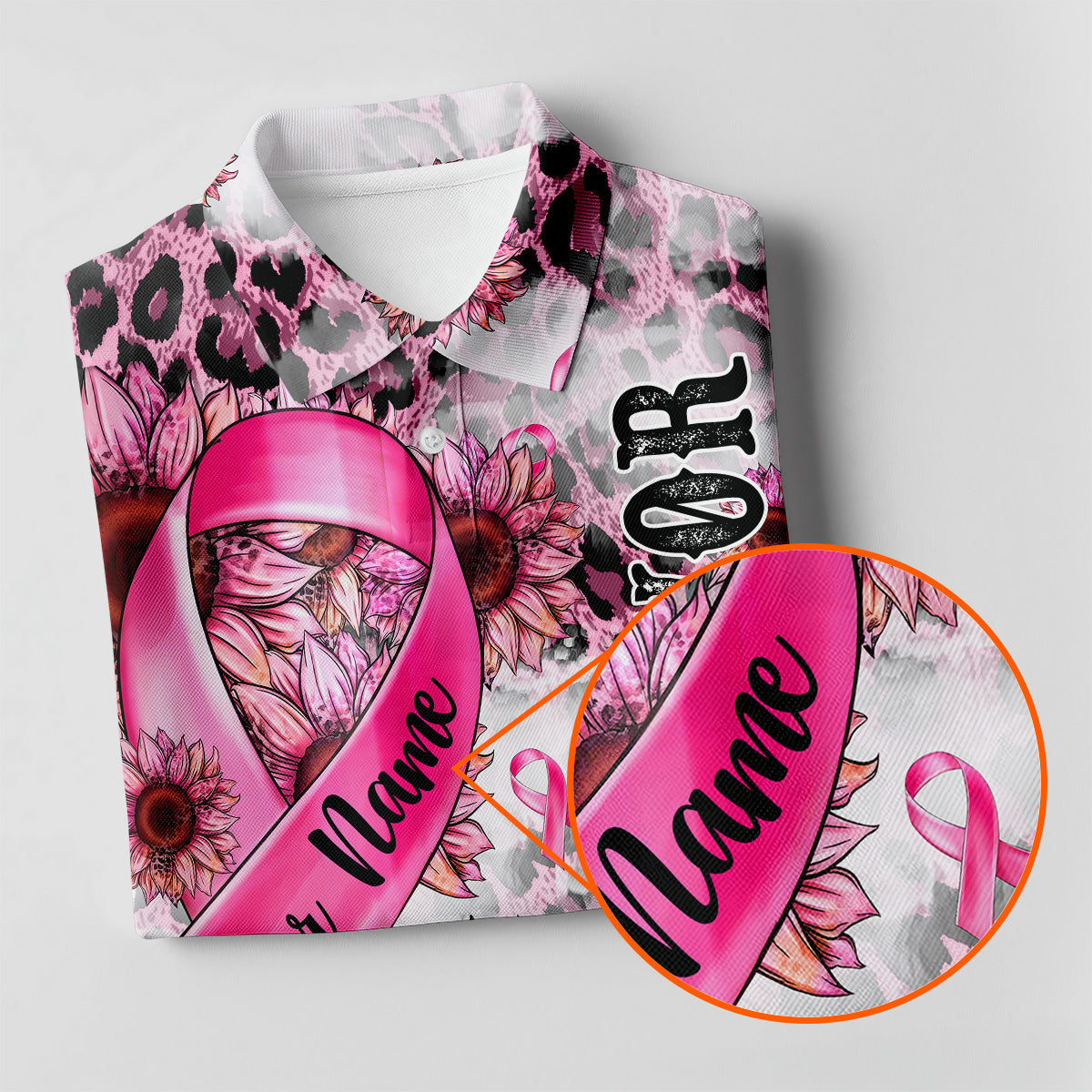 Breast Cancer Golf Shirt, Sleeveless Womens Golf Shirts, Ladies Golf Tops, Pink Ribbon Breast Cancer