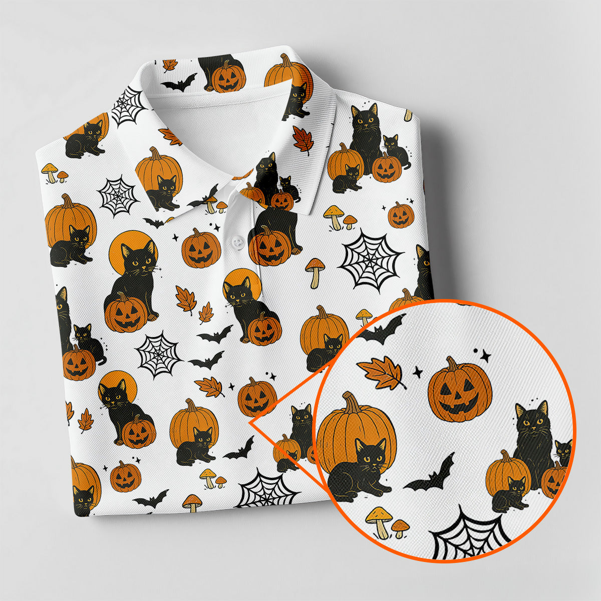 Halloween Black Cat, Pumpkin Shirt, Funniest Halloween Shirts, Womens Golf Tops, Ladies Golf Polo, Golfing Apparel