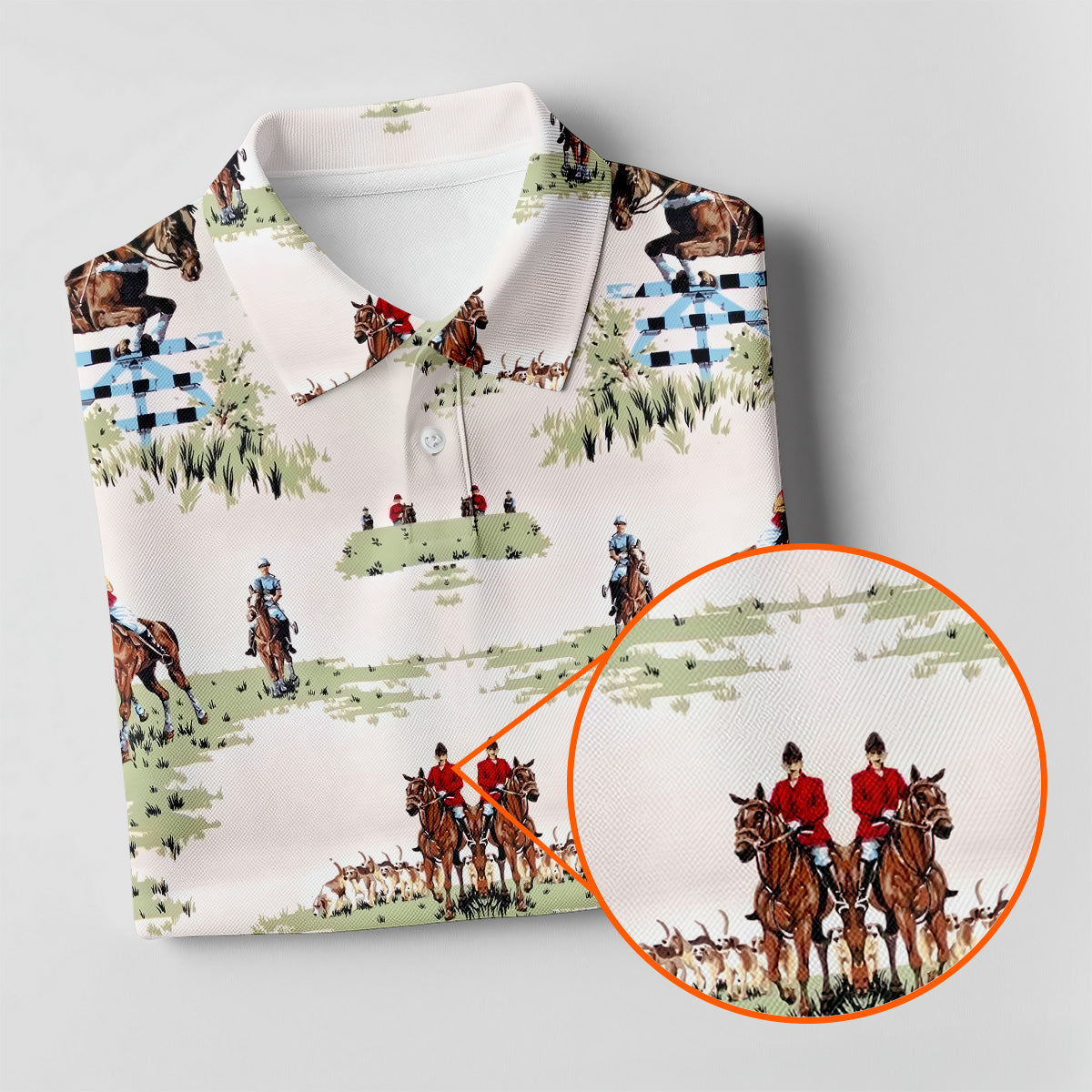 Equestrian Theme Womens Sleeveless Polo, Ladies Golf Polos, Women's Polo Shirt, Golfing Apparel