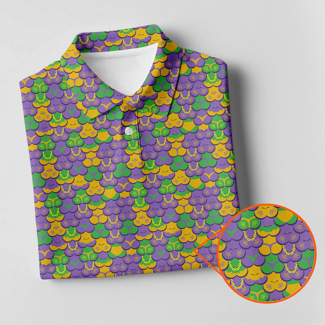 Funny Boobs Mardi Gras Women's Golf Polo Shirt, Fun Womens Golf Shirts, Mardi Gras Polo, Funny Golf Shirt