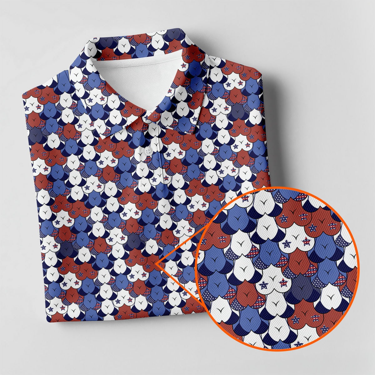 Funny Boobs Golf Polo Shirt, Funny American Golf Shirt, Fun Womens Golf Shirts, Ladies Golf Shirt