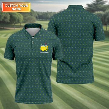 Masters Tournament Augusta Custom Funny Golf Polo Shirt, Christmas Golf Gift