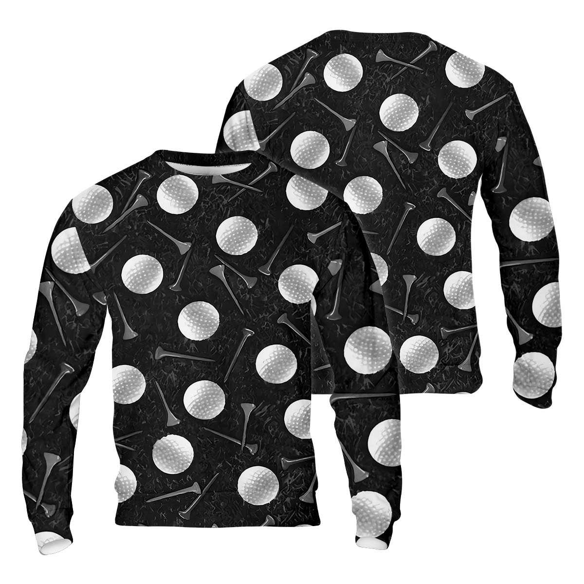 Golf Balls Black Men's Golf Polo Shirt, Funny Golf Shirt, Gifts For Golfer