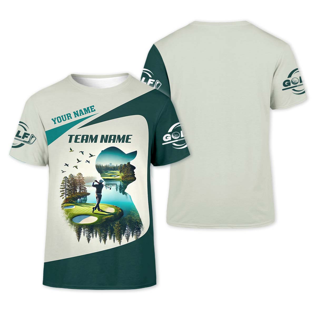 Fairway Golf Custom Golf Polo Shirt, Golfing Apparel, Mens Golf Gift, Gifts For Golf Lovers