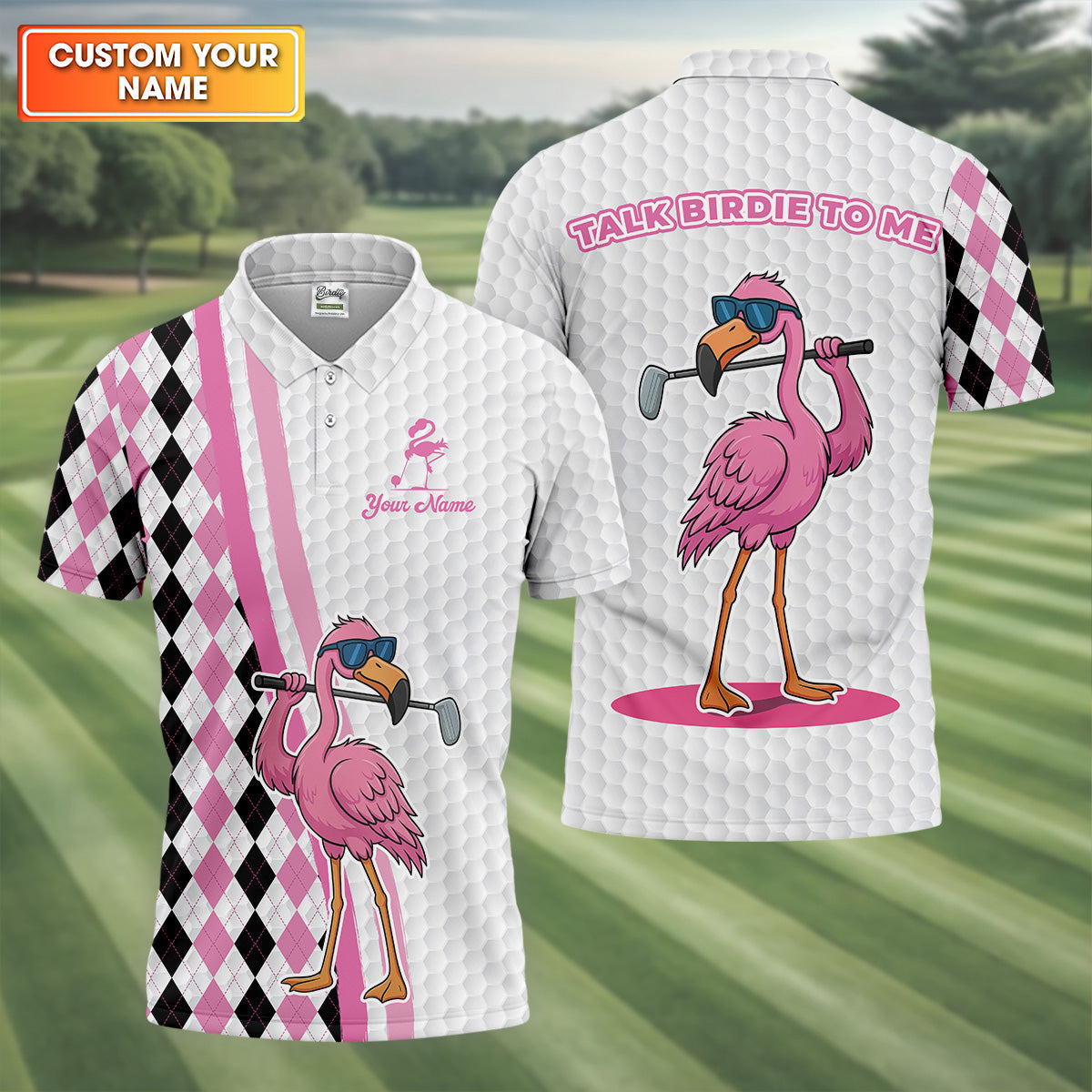 Flamingo Golf Shirt, Argyle Golf Shirt, Golf Gift Ideas For Him, Matching Golf Shirts, Golf Shirts For Men