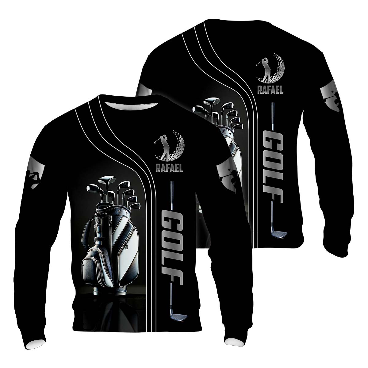 Custom Name Men's Golf Polo Shirt, Funny Golf Shirt, Gifts For Golfer