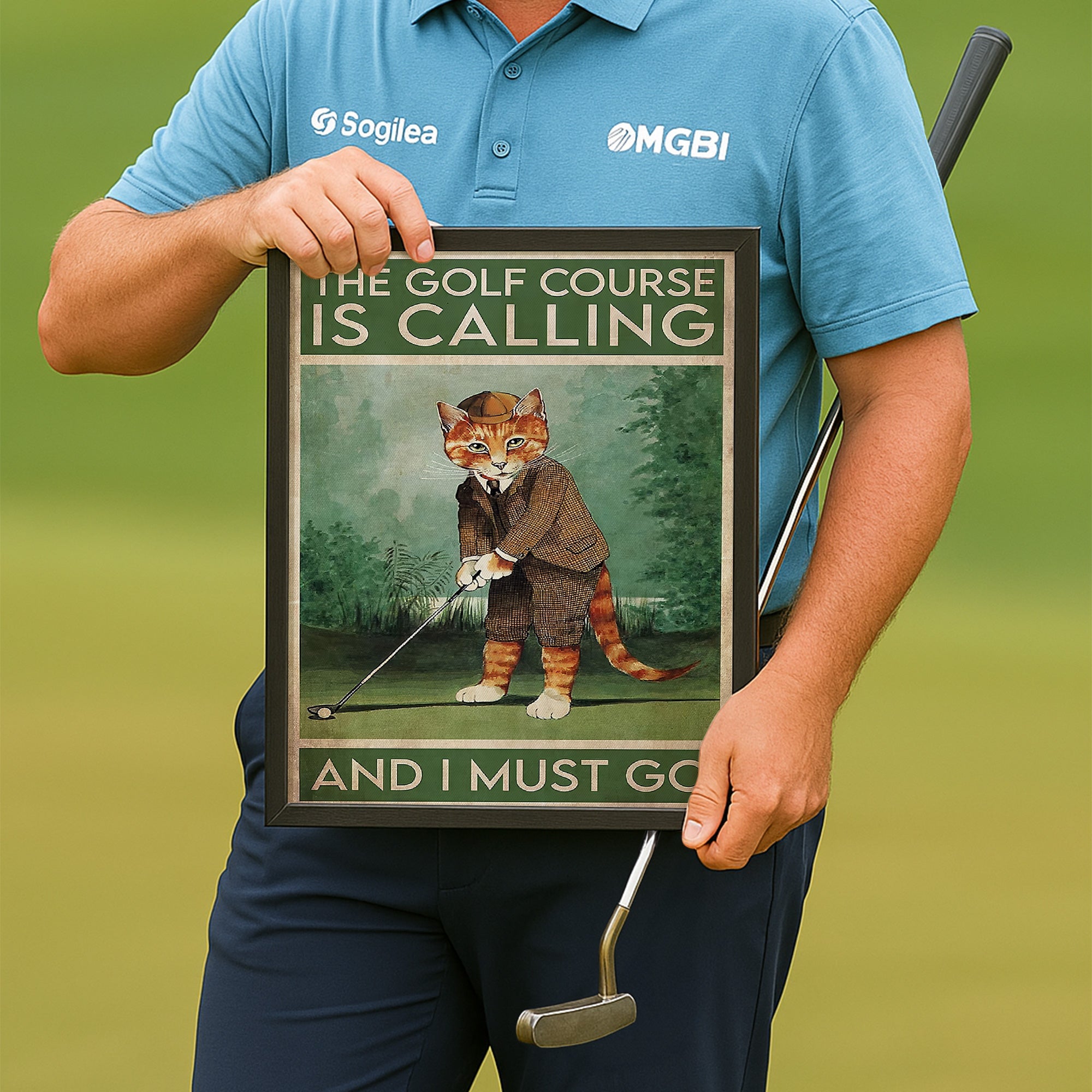 The Golf Course Is Calling And I Must Go Canvas Wall Art, Golf Decor, Gift For Golf Lovers