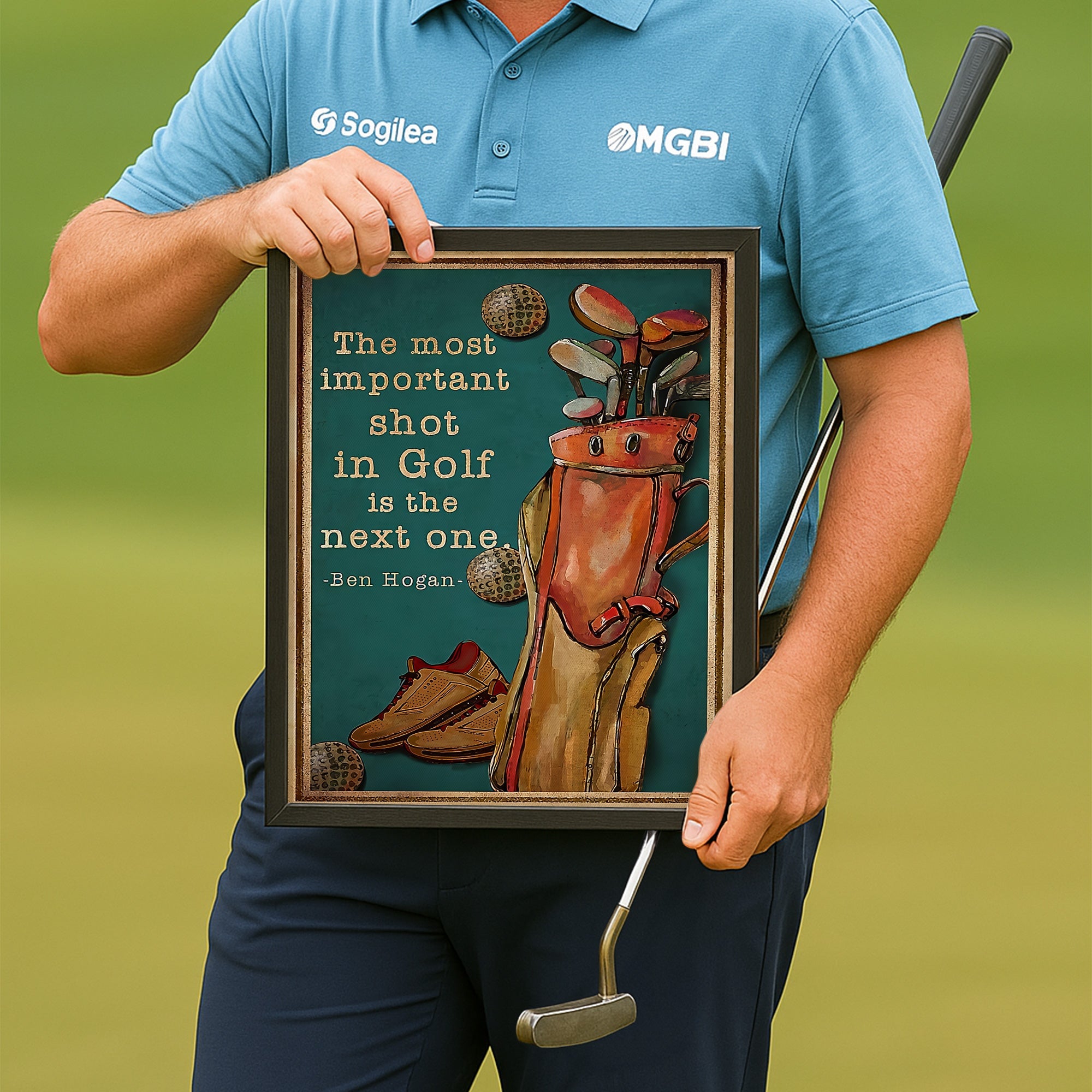 The Most Important Shot In Golf Is The Next One Canvas Wall Art, Golf Decor, Gift For Golf Lovers