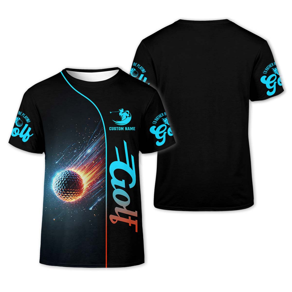 Shooting Star Men's Golf Polo Shirt, Golfing Apparel, Mens Golf Gift