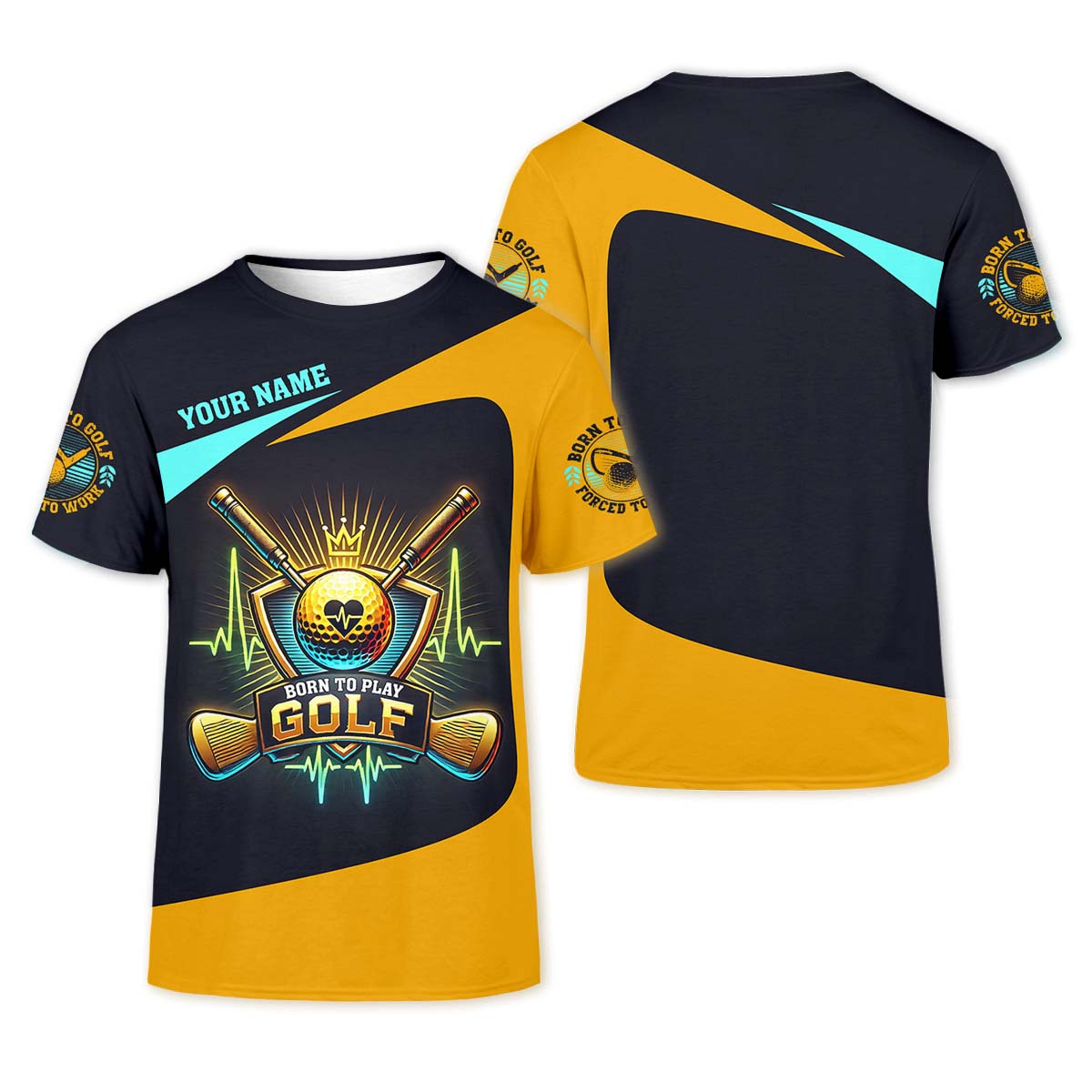 Royal Spirit Custom Golf Polo Shirt, Golfing Apparel, Golf Gift For Men