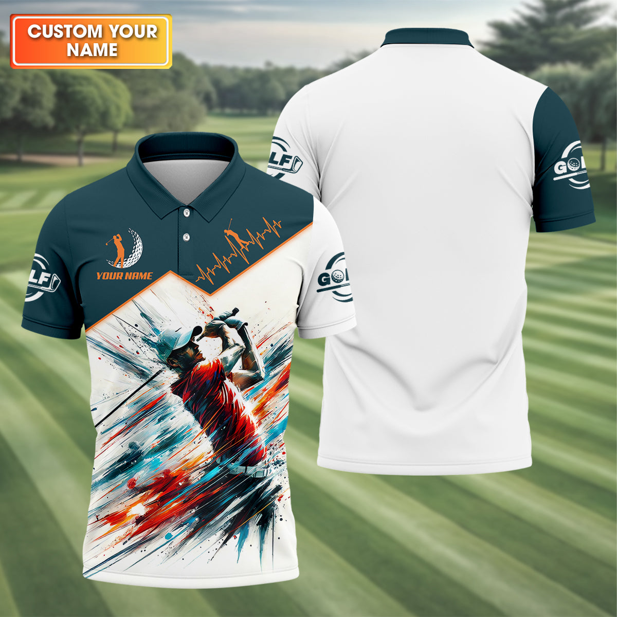 Custom Men's Golf Polo Shirt, Funny Golf Shirt, Gift For Golf Lovers