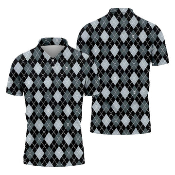Argyle Golf Polo Shirt, Golf Gifts For Men, Golf Gift Ideas