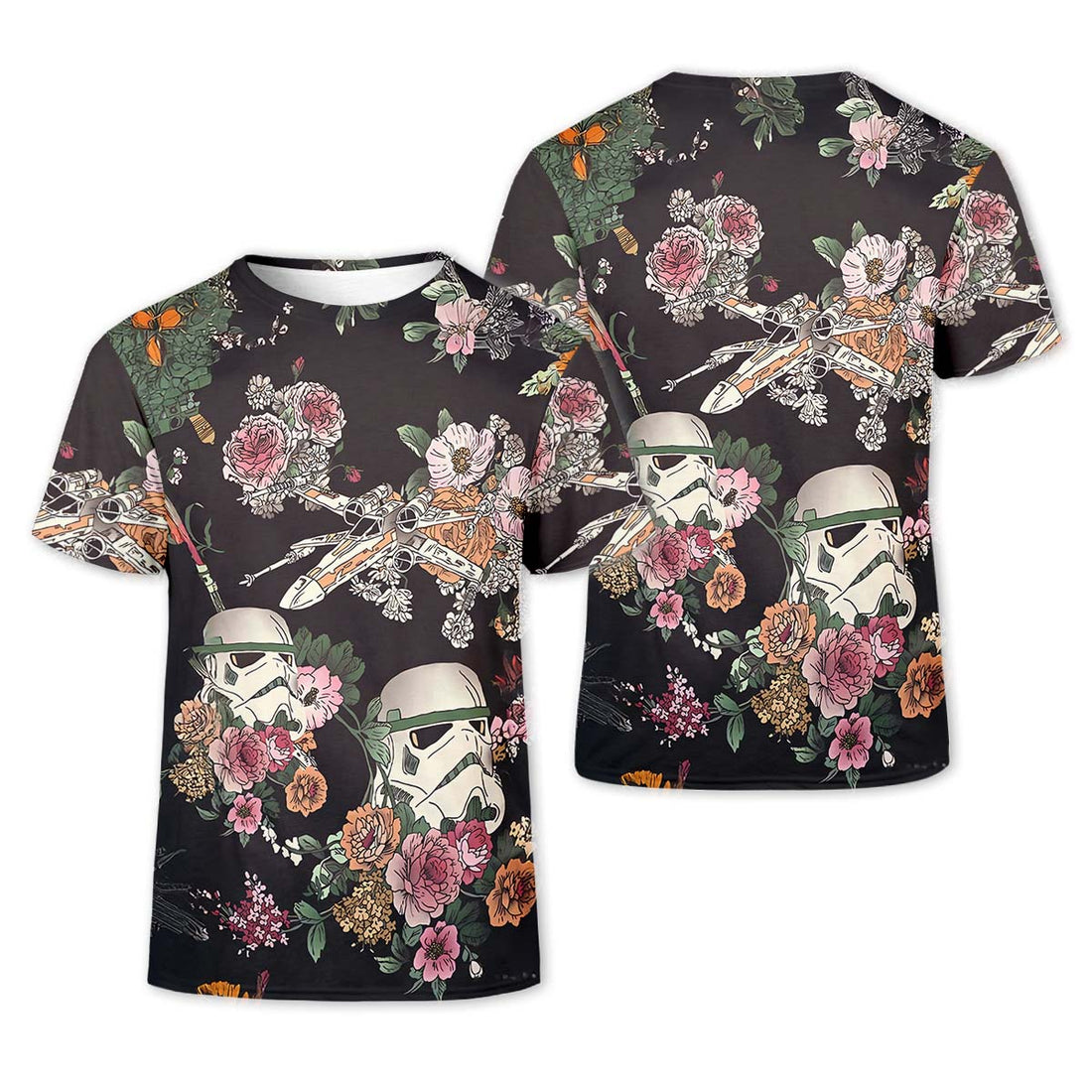 Floral Space Movie Men's Golf Polo Shirt, Golfing Apparel, Mens Golf Gift